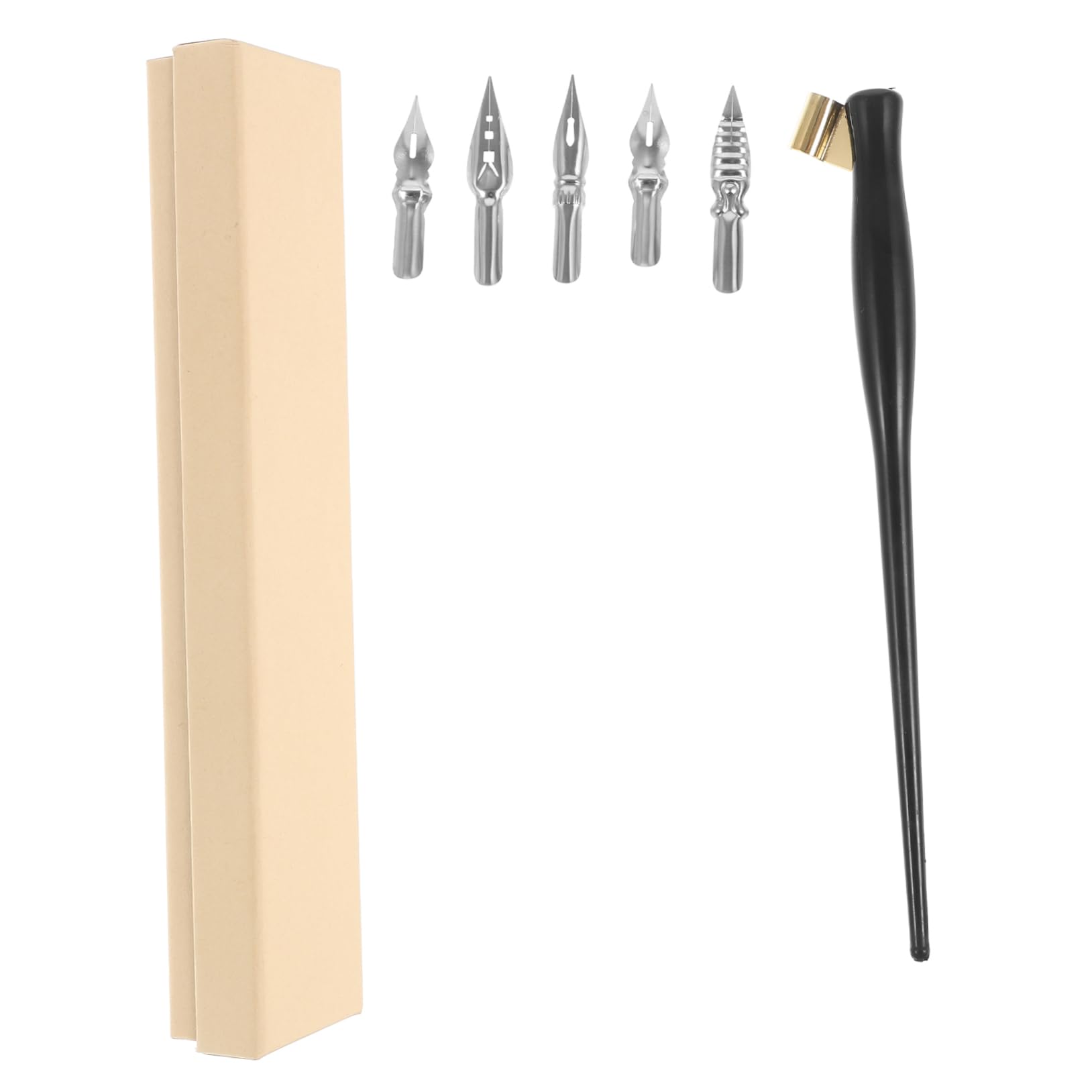 Gadpiparty 5 Sätze Eleganter Kalligraphiestift Verdrehte Stifte Feine Spitze Anfänger Stilvoll Kalligraphie-signierstift Kalligraphie Dip Stift Bequemer Dip-stift Vintage Dip-stift Metall