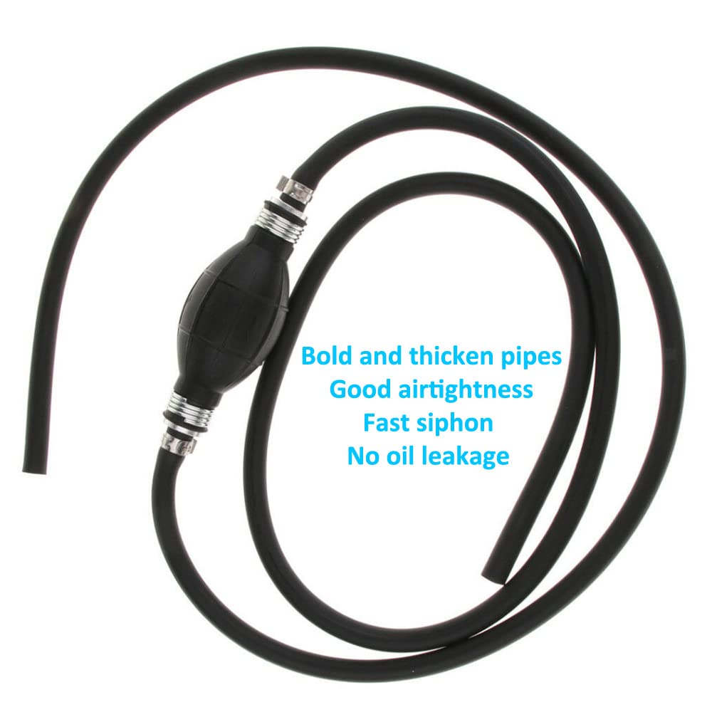 Super Gasoline Siphone Hose Gas Oil Water Fuel Transfer Siphon Pump