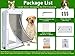 Large Dog Door Doggy Door Easy Install - Wood & PVC Doors & Walls，Doggie Free Movement &Strong Magnetic Auto-Close & Sliding Lock,Telescoping Frame,10 1/8