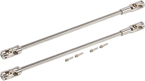 RCBOYZ Paquete de 2 unidades de eje de transmisión de acero inoxidable de longitud libre de corte universal para 110 LCG DIY RC Crawler SCX10 I II
