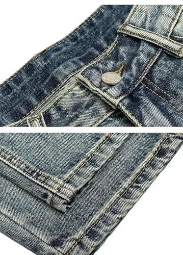 Men Streetwear Ripped Patch Jeans Clothing Harajuku Denim Skateboard Pants Hip Hop Casual Trousers3