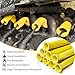 Spark Plug Wire Boots Heat Shield High Temperature Protector Cover 3000 Degree for Car Truck LS1 LS2 SBC BBC 350 454(Yellow)