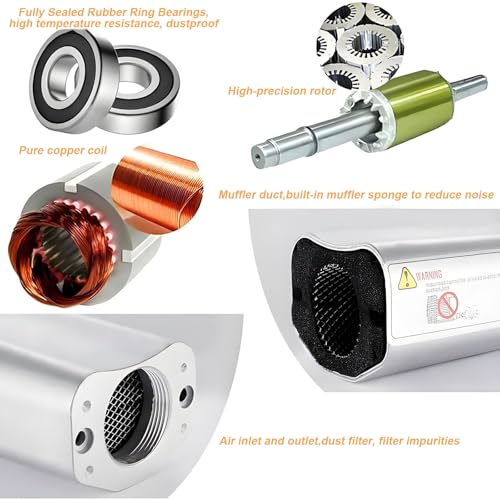 Pompe d'aération vortex 1100W pour la santé des grands aquariums
