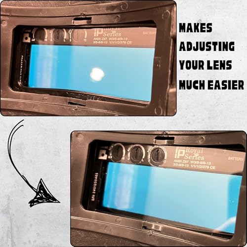 Image of Ridge Products 5 Pack Adjustable Clear Lenses | Clear Lenses With Holes For Adjustable Welding Lenses | Allows You To Adjust Without Removing The Clear Lens