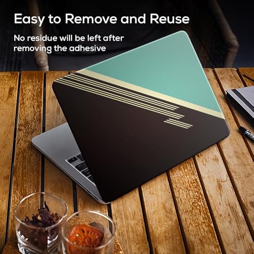 Image of Galaxsia Unique Pattern Look Top+Wrist Pad Vinyl Laptop Skin /Sticker /Cover Upto 15.6 Inches Laptops Laminated-Removable-HD Quality Compatible for Hp-Dell-Sony-Lenovo-Asus etc.(15x10 Inches)