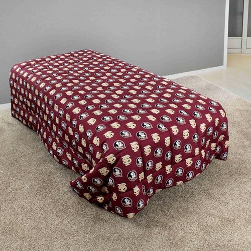 Image of College Covers Everything Comfy Florida State Seminoles Reversible Big Logo Soft and Colorful Comforter, Queen