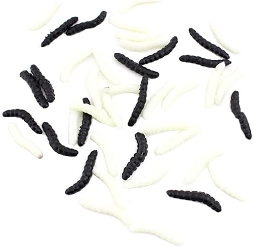 Miniatura 2 de PartyKindom 20pcs oruga juguete parodia juguete broma juguetes falsos gusanos artificiales Halloween