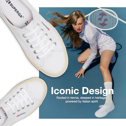 Image of Superga 2750 Cotu Classic Canvas Sneakers for Men & Women - Iconic Italian Men's and Women's Tennis Shoes with Breathable Upper, Non Slip Rubber Sole