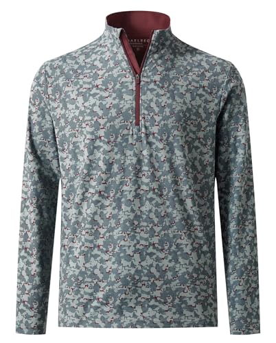 M MAELREG Men’s Quarter Zip Dry Fit Heather Pullover