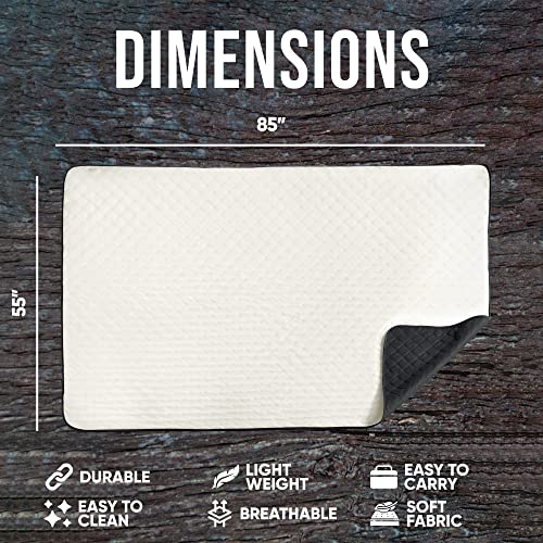 image for EverSnug Large Waterproof Outdoor Blanket - Extra Thick Premium Quilte