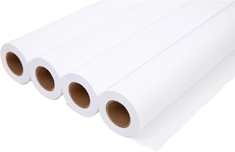 Staples Wide Format CAD Bond Paper, 36 Inch x 150 Ft, 4/Carton | For engineering drawings, blueprints, and large-format printing needs.