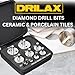 Drilax 10-Piece Diamond Drill Bit Set (1/4