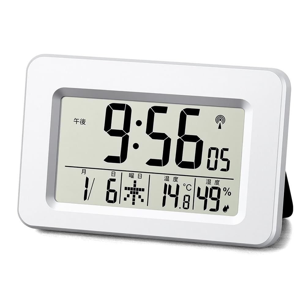 Amazon.co.jp: 電波時計 置き時計 目覚まし時計 温度湿度計 LEDバック Amazon.co.jp: 電波時計 置き時計 目覚まし時計 温度湿度計 LEDバック
