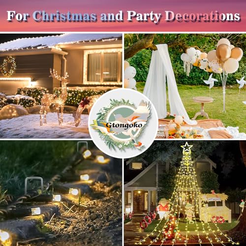 image for Gtongoko 50 Pack 10 Inch Galvanized Landscape Staples Garden Plant Cov