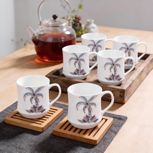 Image of U.P.C. UPC Fine Bone China Ceramics Coffees /Milks /Tea Cups Set of 6 Bone China Coffee Mug (160 ml, Pack of 6)