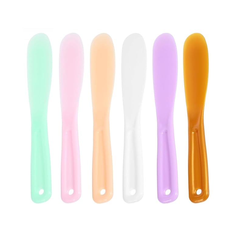 Wopanxye Espátulas cosméticas de plástico para máscaras faciais e cremes, pacote com 12