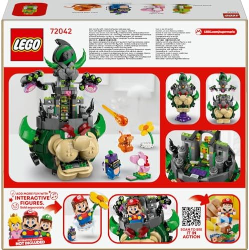 LEGO Super Mario Prince Florian ve Castle Bowser 72042 – 9 Yaş ve Üzeri Çocuklar İçin Yaratıcı Yapım Seti, Eğlenceli Rol Oyun Deneyimi, Büyük Kale Modeli Hediye Fikri ve Sergileme (1251 Parça) - Görsel 5