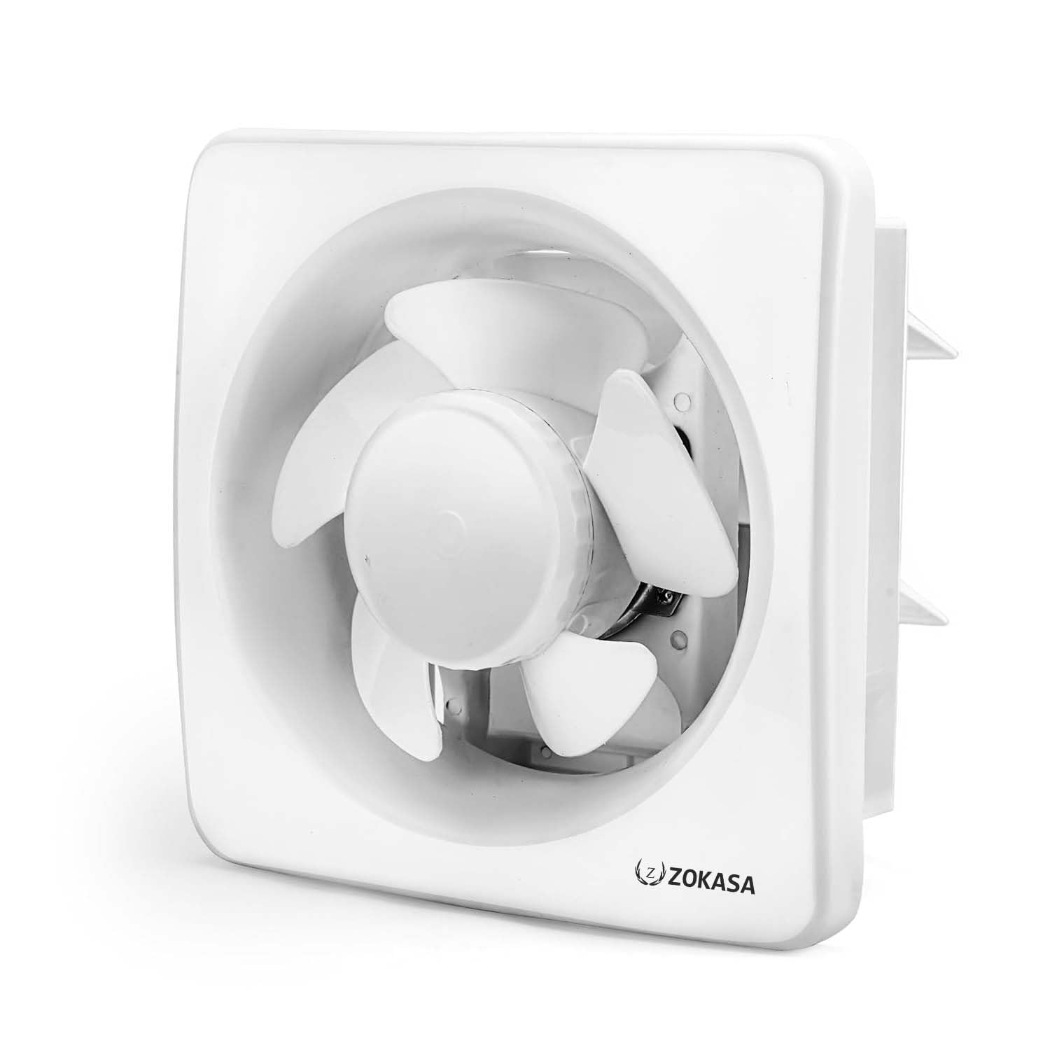 ZOKASA Blaze 10-Inch (250mm) Wall & Ceiling Exhaust Fan – Silent Ventilation Fan for Kitchen & Bathroom – High Power Energy Efficient Wall Mounted Exhaust Fan with 2-Year Warranty (Fresh Breeze White)