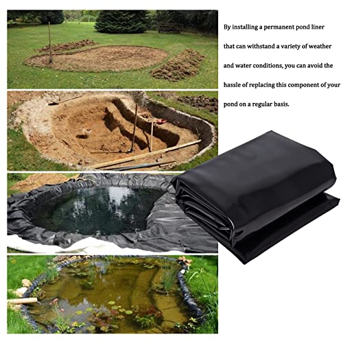 Pond Liner 10 X 13Ft 20-Mil Hdep Pond Skins Rubber Small Koi Fish Pond Liners For Outdoor Preformed Ponds, Waterfall, Stream, Fountains And Water Gardens, Black #TOP4