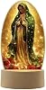 Luz nocturna de oración de la Virgen María, altar para la Virgen de Guadalupe, lámpara de oración de la Virgen de Guadalupe, lámpara de mesa LED de María devocional, regalo para Navidad, cumpleaños, fe y consuelo espiritual (F) 1