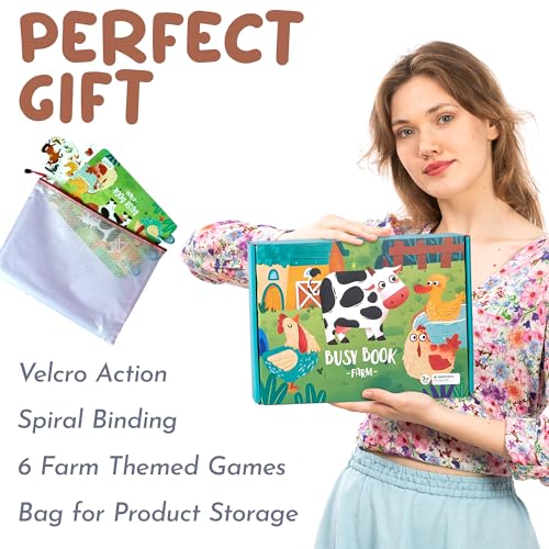 Image of Busy Book Comes with Pen Control Training ,Toddler Busy Book with autoadhesive , Busy Book , Preschool Busy Book , My Preschool Busy Book , Busy Book for Toddlers 3-5 , Busy Book for Toddlers 2-4