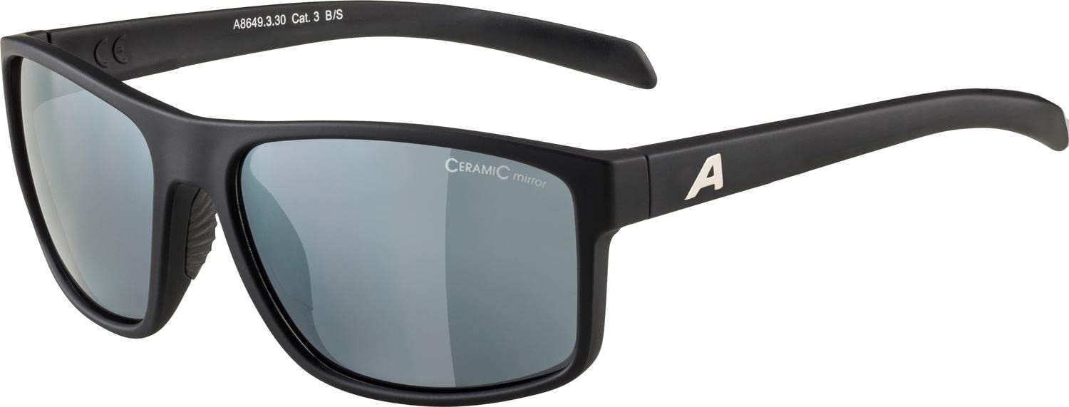 ALPINA Unisex - Dorośli, NACAN I Okulary przeciwsłoneczne, black matt/black, One Size