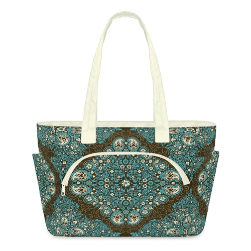 Sac fourre-tout léger et matelassé cachemire grand format pour femme
