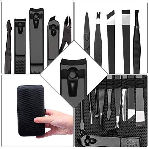 Pediküre Maniküre Set Nagelknipser Set Edelstahl Nagelset Nagelschneider Nagelpflege Kit Professionelles Pflegeset mit… – Bild 3