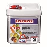  Leifheit 31207 rechteckig Box 0.4L rot, transparent, Weiß 1Stück (S) lebensmittellagerungbehälter Aufbewahrungsbehälter (1 Stück (S))