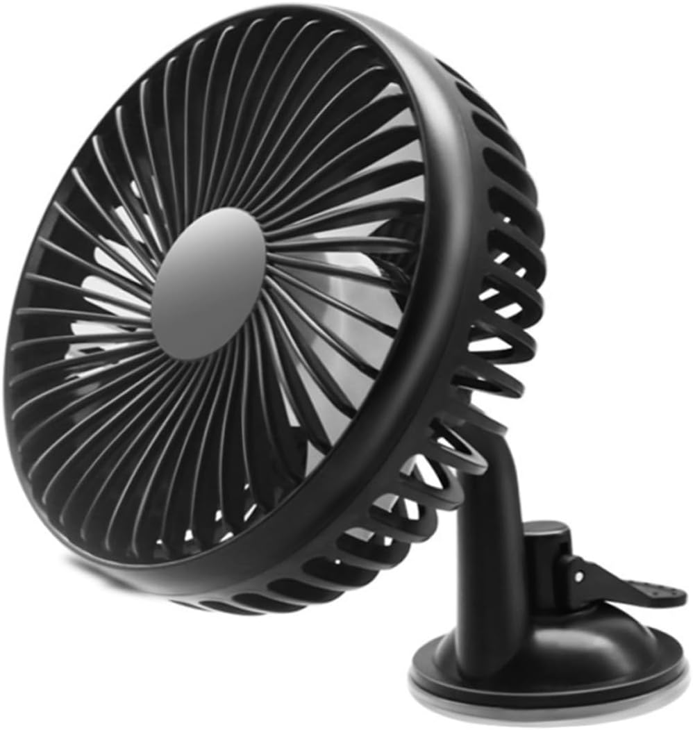 Gadpiparty 3 pcs Portable Mini USB Car Cooling Fan Adjustable Low Noise Electric Fan for Summer Car Cooling Lightweight Rotating Design Compatible with All Vehicles Black