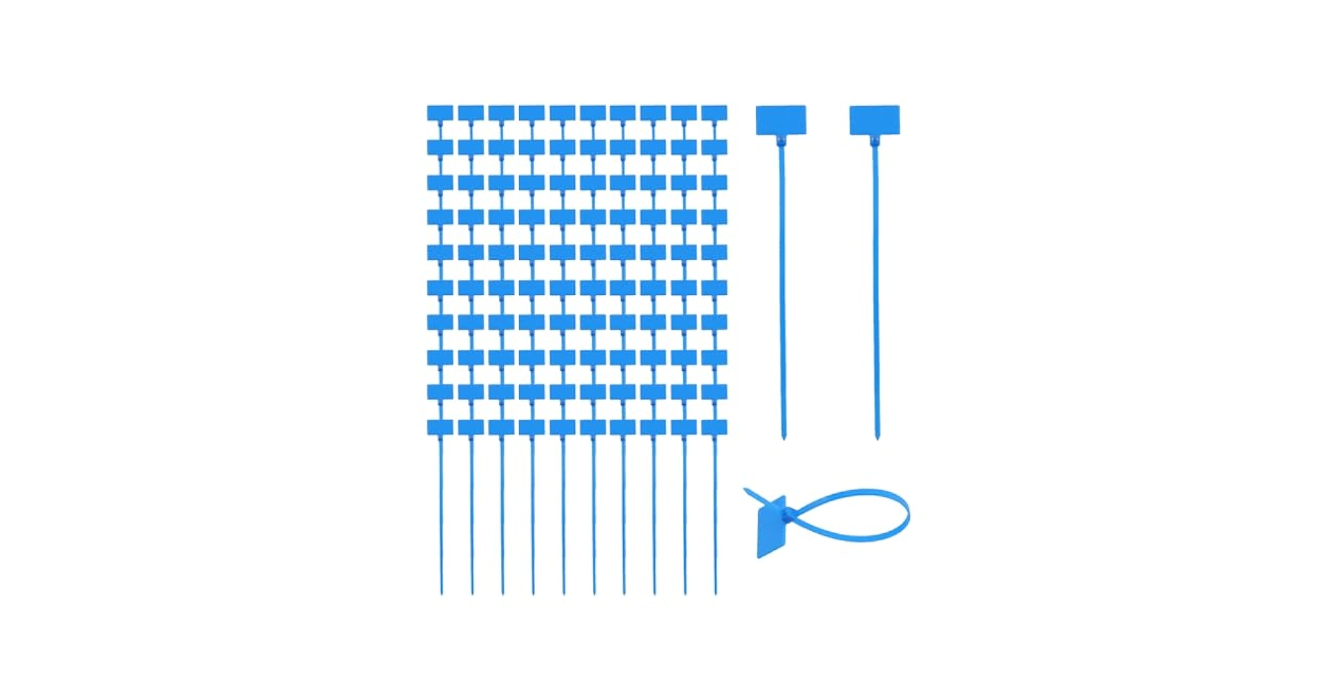 Amazon.com: T Tulead Wire Zip Ties Blue Cable Tags Label Tag