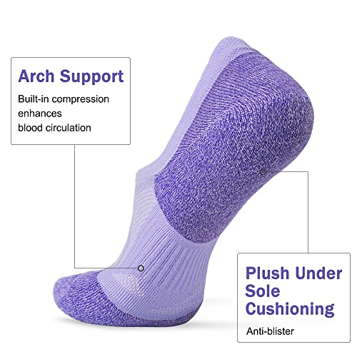 Gonii No Show Socks Womens Athletic Compression Running Low Cut Cushioned Socks 5 Pairs3