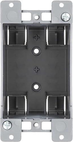 Newhouse Hardware Caja de salida eléctrica de PVC de 1 banda (paquete de 48) 14 pulgadas cúbicas. Caja de conexiones de plástico para