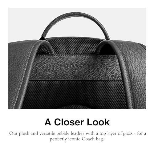 Image of Coach Men's Charter Backpack Graphic Charcoal One Size