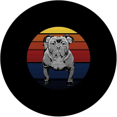 Miniatura 3 de Retro Dog American Bully PopSockets Swappable PopGrip