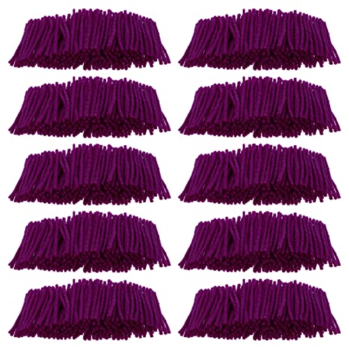 COHEALI Yarn Winder 10 Rolls Purple Acrylic Yarn for Latch Hook Crafts Crochet Rugs, Home Textiles, Brown,Purple - Image 2
