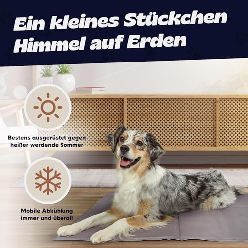 Napfgeflüster® - NALA Kühlmatte für Hunde Selbst Kühlende Hundematte Sommer Kühlkissen hundematte für Zuhause Unterwegs oder im Auto Größe (M)