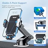 Blukar Car Phone Holder, Adjustable Car Phone Mount Cradle 360° Rotation - Upgraded Strong Sticky Gel Pad for Dashboard/Windscreen - One Button Release Mobile Accessories for All 4.0''-6.7'' Phones - Image 4
