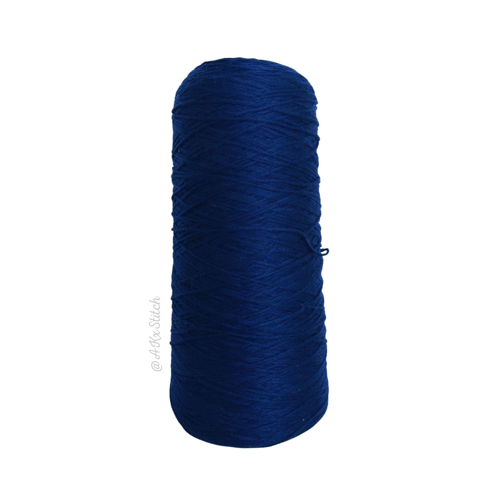 Filo da ricamo CXC 939 blu navy scuro al metro, taglio da 1 metro, confezione da 40 x 1 metro, filo per punto croce a cono pieno, colori abbinati a DMC - Italia