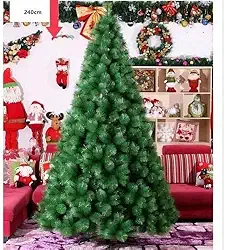 Árvore De Natal Pinheiro Cor Verde 2,10m Modelo Luxo 566 Galhos A0221E