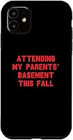 Vista 6 de iPhone 12 mini Attending My Parents’ Basement Fall Gamer Funny Fan Red Case