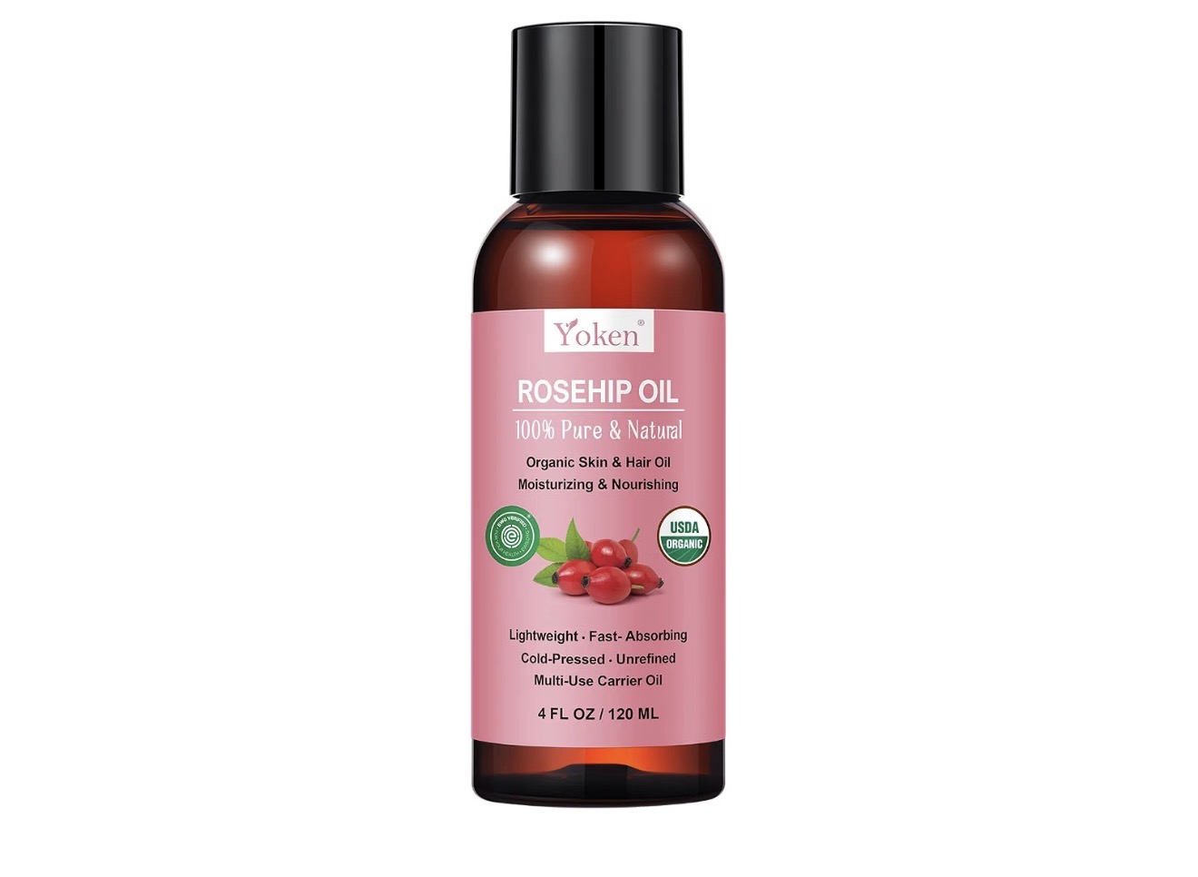 Cold Pressed Rosehip Oil For Skin And Hair