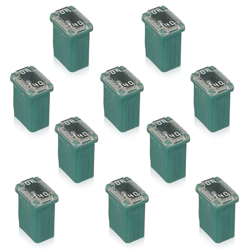 Paquete de 50 fusibles de cartucho MCASE para automóviles, camiones y SUV (15a 20a 25a 30a 40a cada 10 unidades)