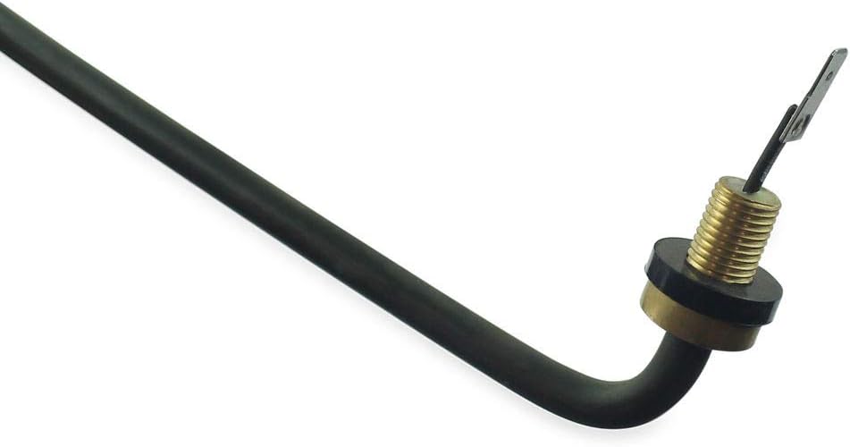 Close-up of heating element terminal with yellow/gold thread