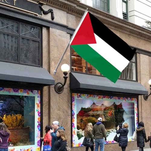 GANAZONO Bandeira Da Palestina Resistente Ao Desbotamento Bandeiras Nacionais Do País Da Palestina S
