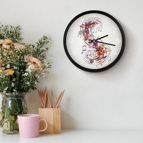 Horloge note de musique décorative au design moderne et épuré - 4