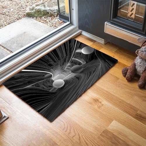 Tapis de qualité illusion visuelle 3D pour entrée moderne