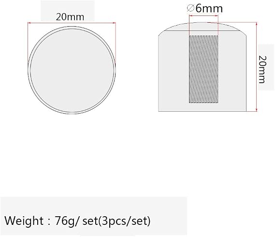 Guitar Knobs Volume Tone Control Knobs Dome Knobs with Pearl White Top for Electric Guitar Replacement Parts (Gold), LHGD219