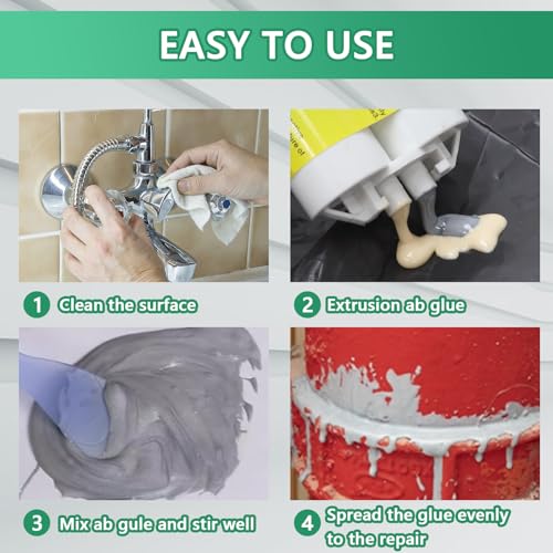 Image of Metal Repair Glue,Liquid Weld for Metal,Adhesive Liquid Steel,1.76 oz | Weld Stainless Steel, Iron, Aluminum, Plastics, Ceramics, Metal to Metal Adhesive, Cold Weld, Exhaust Repair Kit