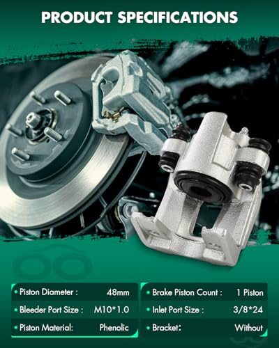 Image of SCITOO 184754 Rear Right Disc Brake Caliper Assembly Without Bracket For Ford,For Jeep,For Lincoln,For Mercury